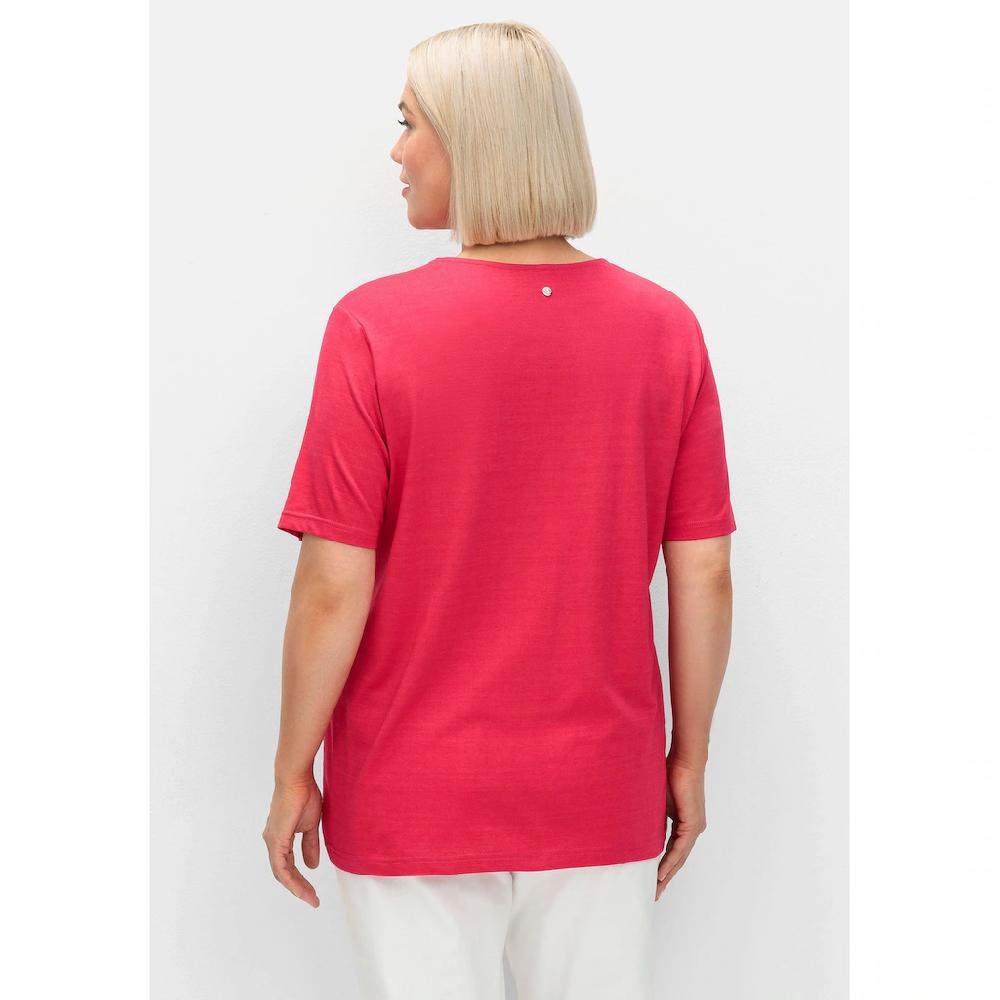 Sheego T-Shirt »Große Größen« Mit Doppellagigem Vorderteil