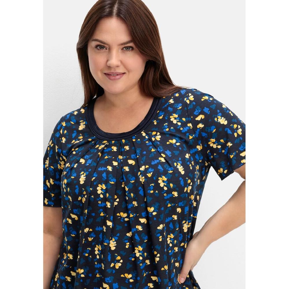Sheego T-Shirt »Große Größen« Mit Kellerfalten In A-Linie