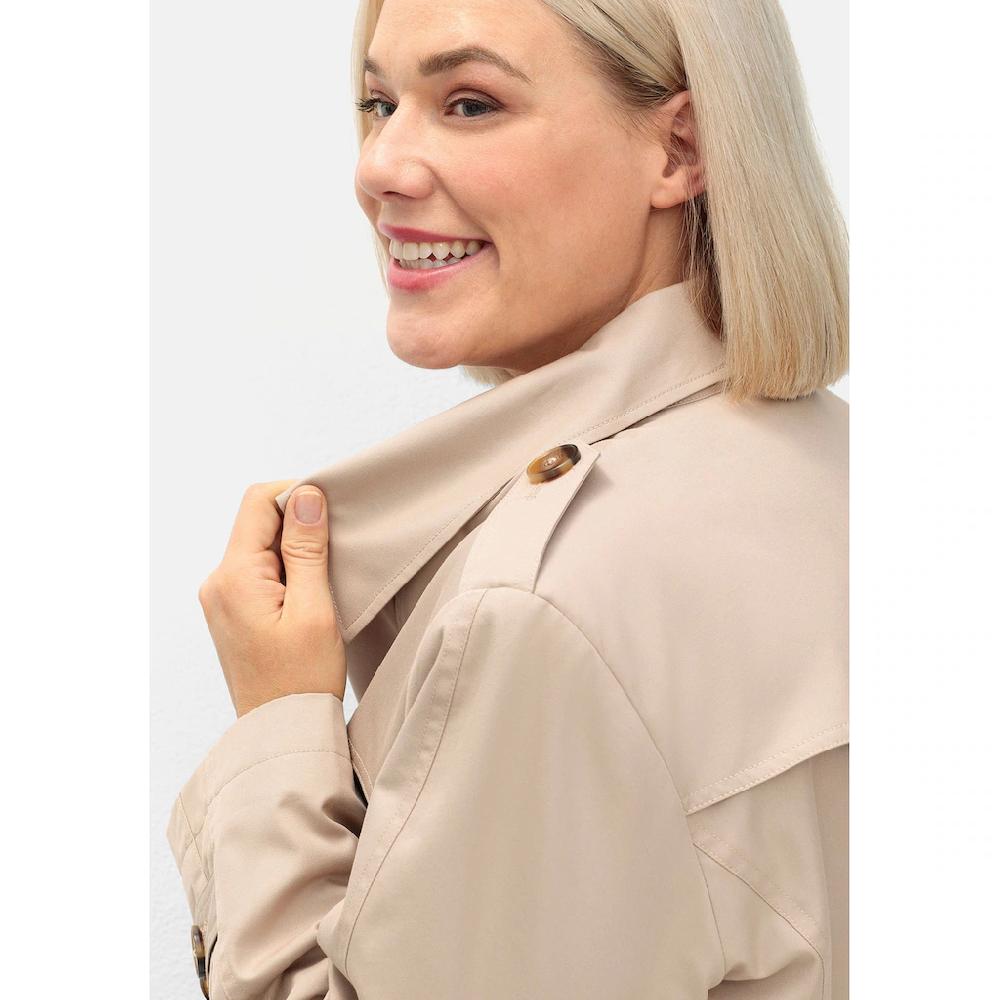 Sheego Trenchcoat »Große Größen« In Wasserabweisender Qualität