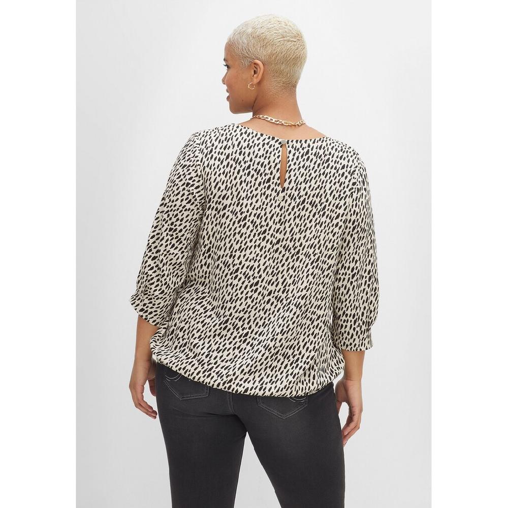 Sheego Tunika »Große Größen« Im Leo-Print Mit Saum-Gummizug
