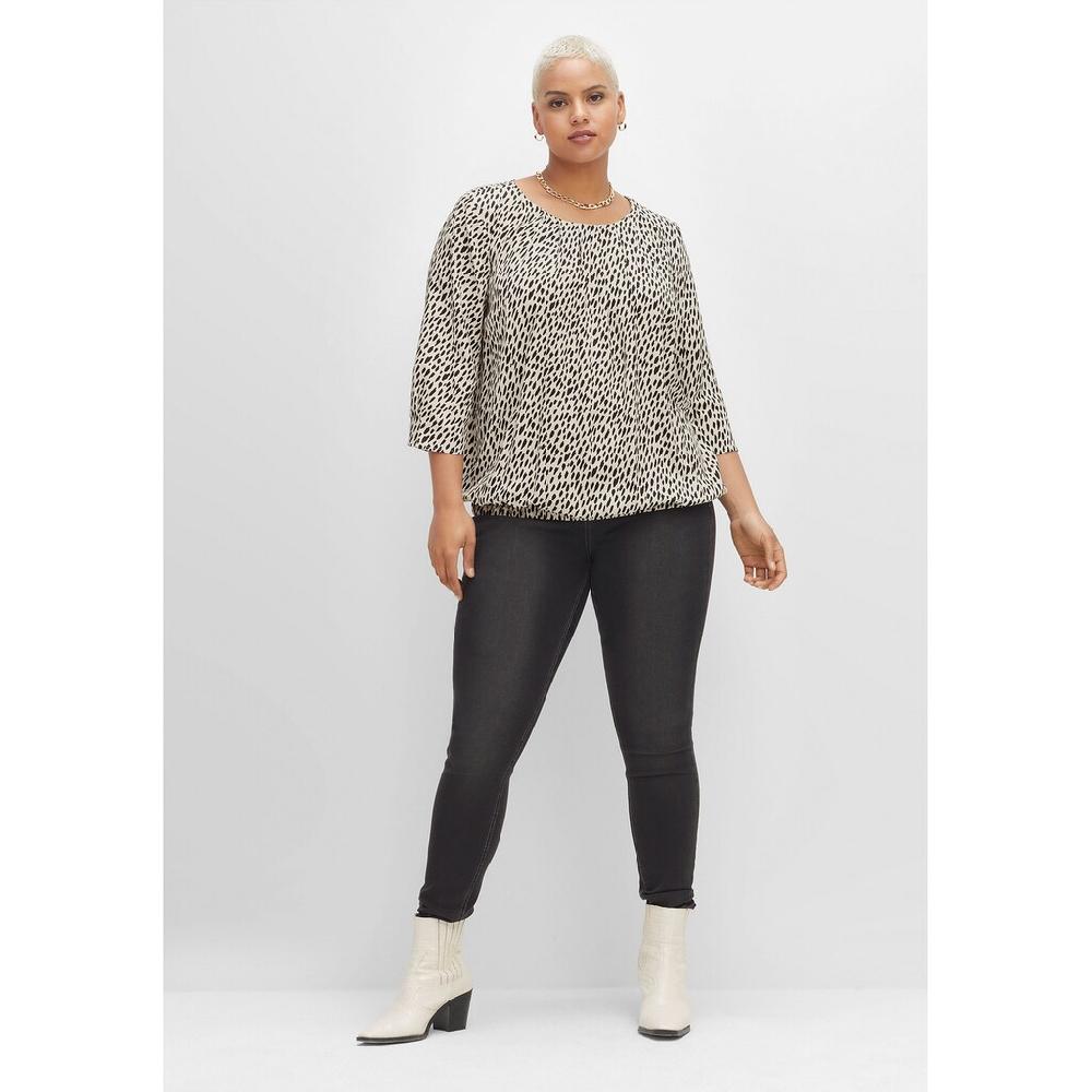 Sheego Tunika »Große Größen« Im Leo-Print Mit Saum-Gummizug