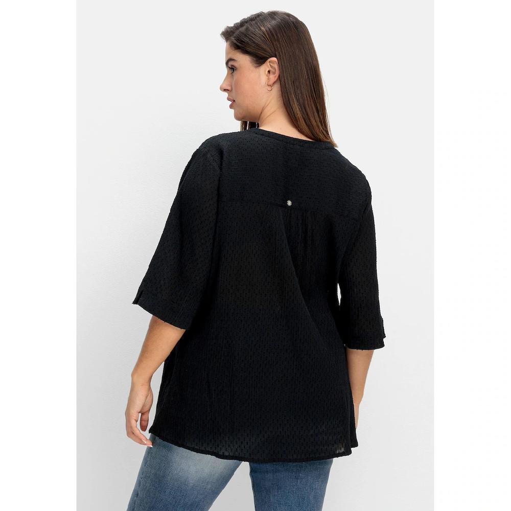 Sheego Tunika »Große Größen« In Crinkle-Optik Mit 3D-Punkten