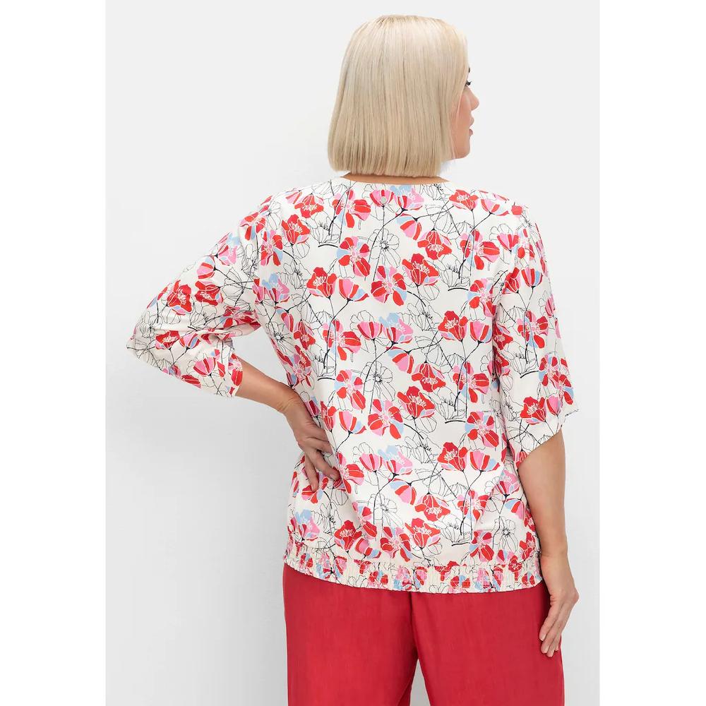 Sheego Tunika »Große Größen« Mit Flügelärmeln Und Smokbund