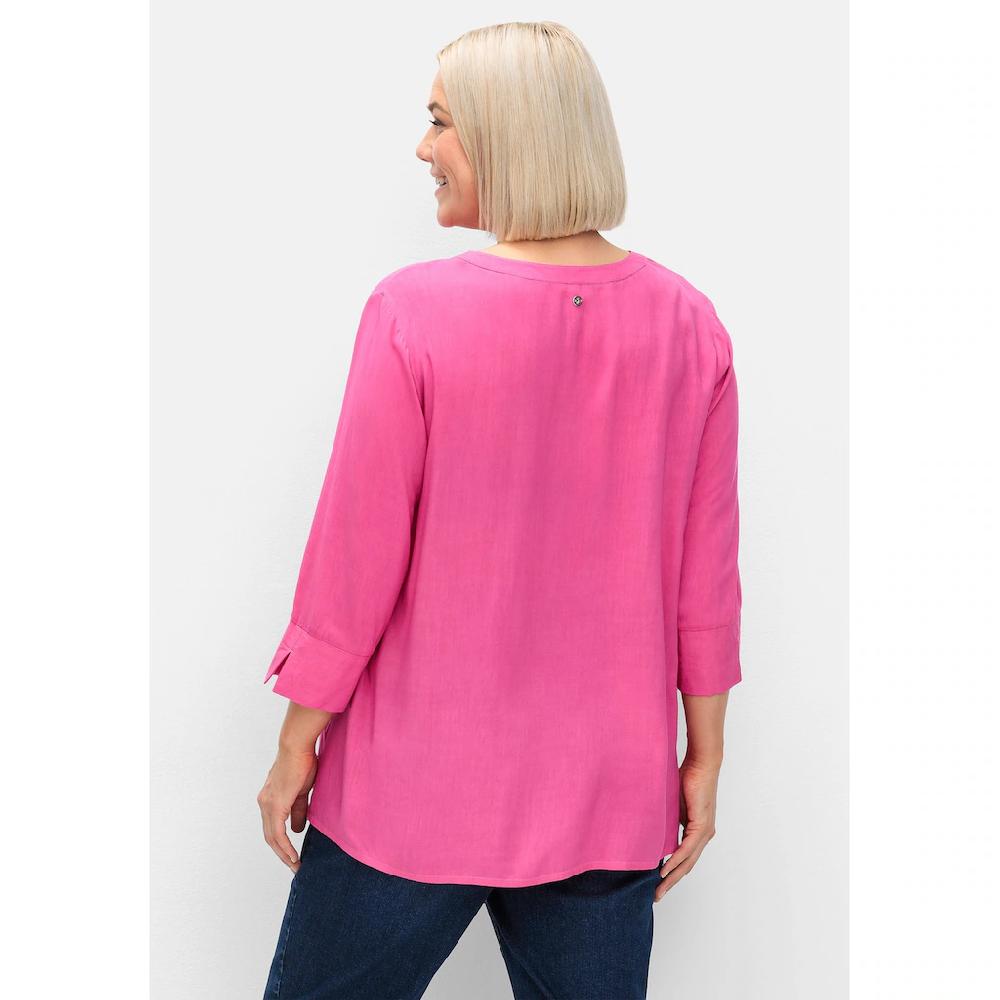 Sheego Tunika »Große Größen« Mit Kellerfalte Und 3/4-Ärmeln