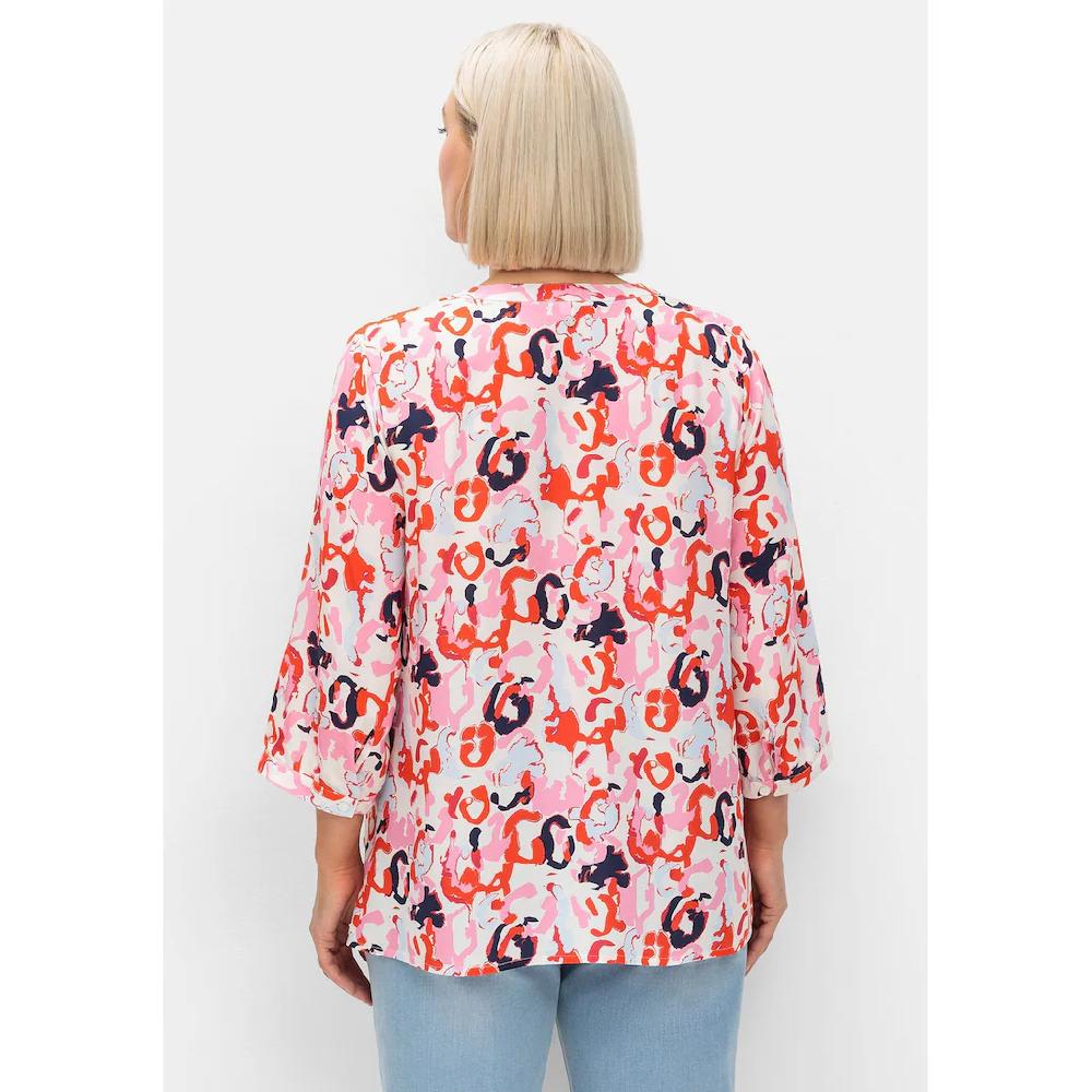 Sheego Tunika »Große Größen« Mit Knopfleiste Und 3/4-Ärmeln 2er Pack