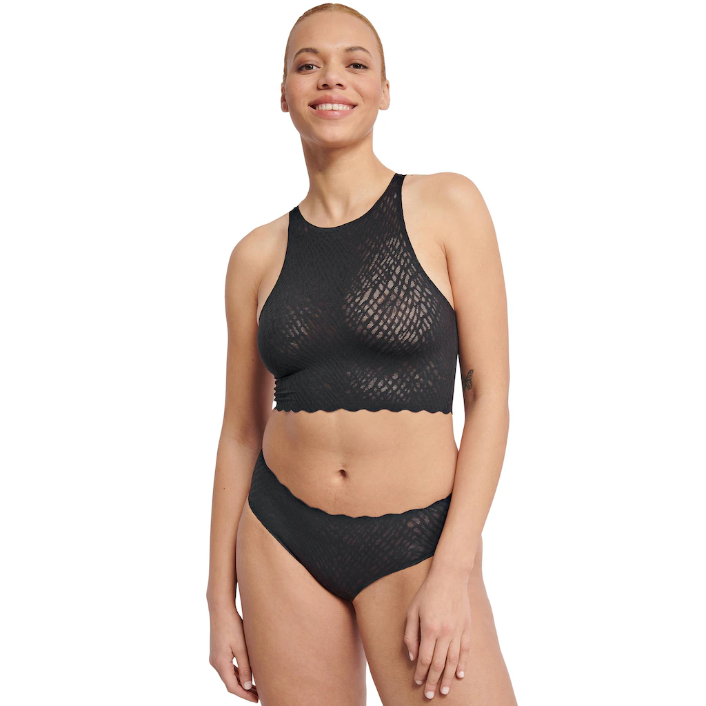 Sloggi Crop-Top »ZERO Feel Bliss Crop Top« Nahtlos Mit Spitzenoptik