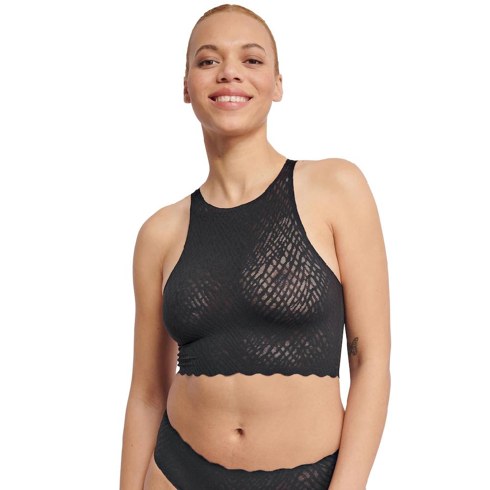 sloggi Crop-Top »ZERO Feel Bliss Crop Top« nahtlos mit Spitzenoptik