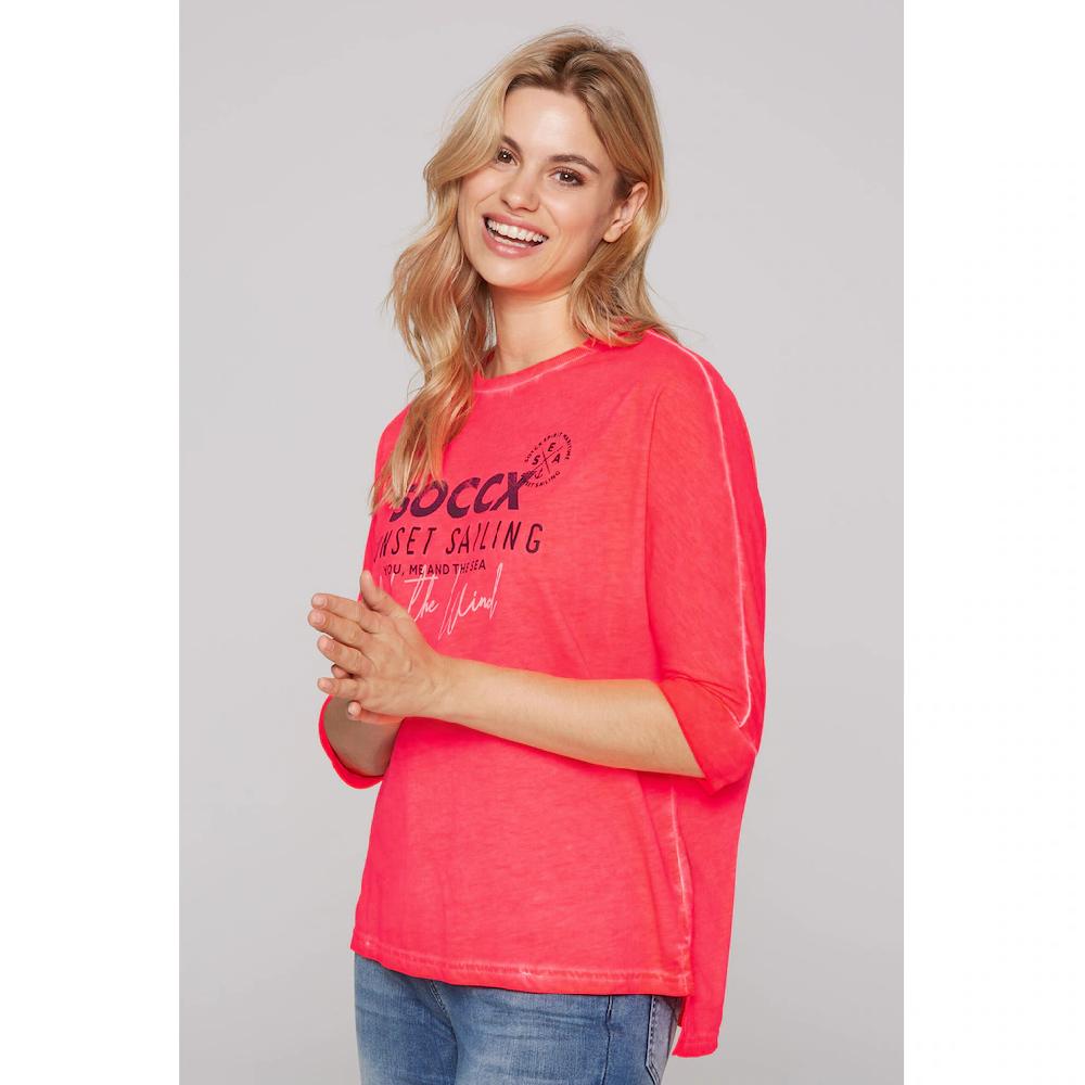 SOCCX 3/4-Arm-Shirt mit längerer Rückenpartie