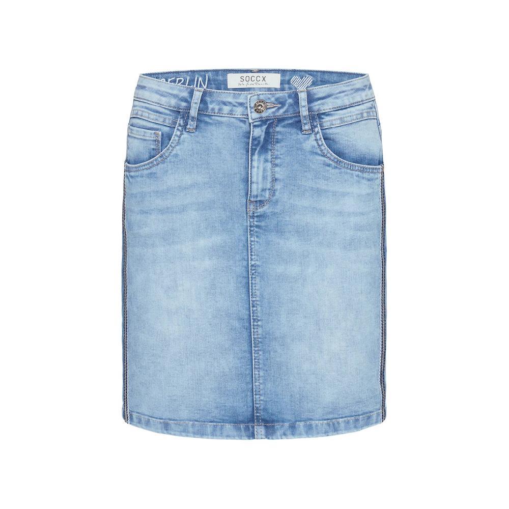 SOCCX Jeansrock Mit Gehschlitz