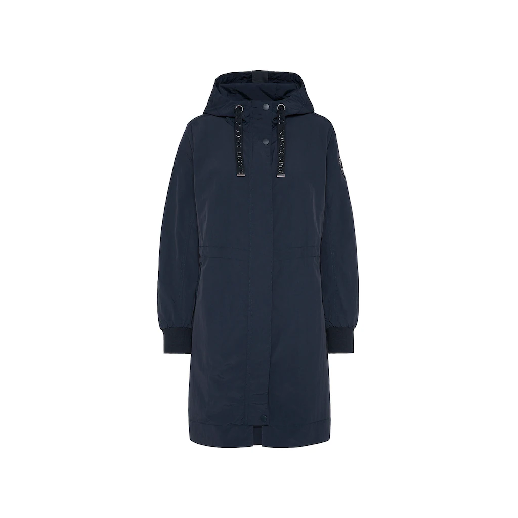 SOCCX Parka Mit Kapuze Mit Rippbündchen Im Ärmel