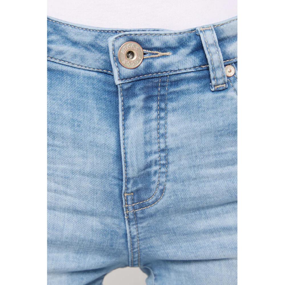 SOCCX Regular-fit-Jeans Mit Bleaching-Effekten