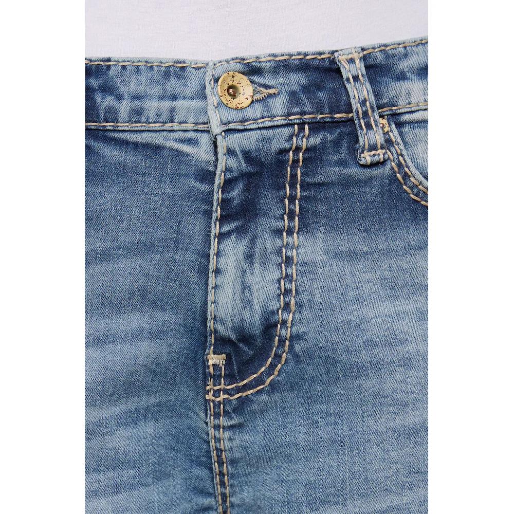 SOCCX Regular-fit-Jeans Mit Breiten Nähten