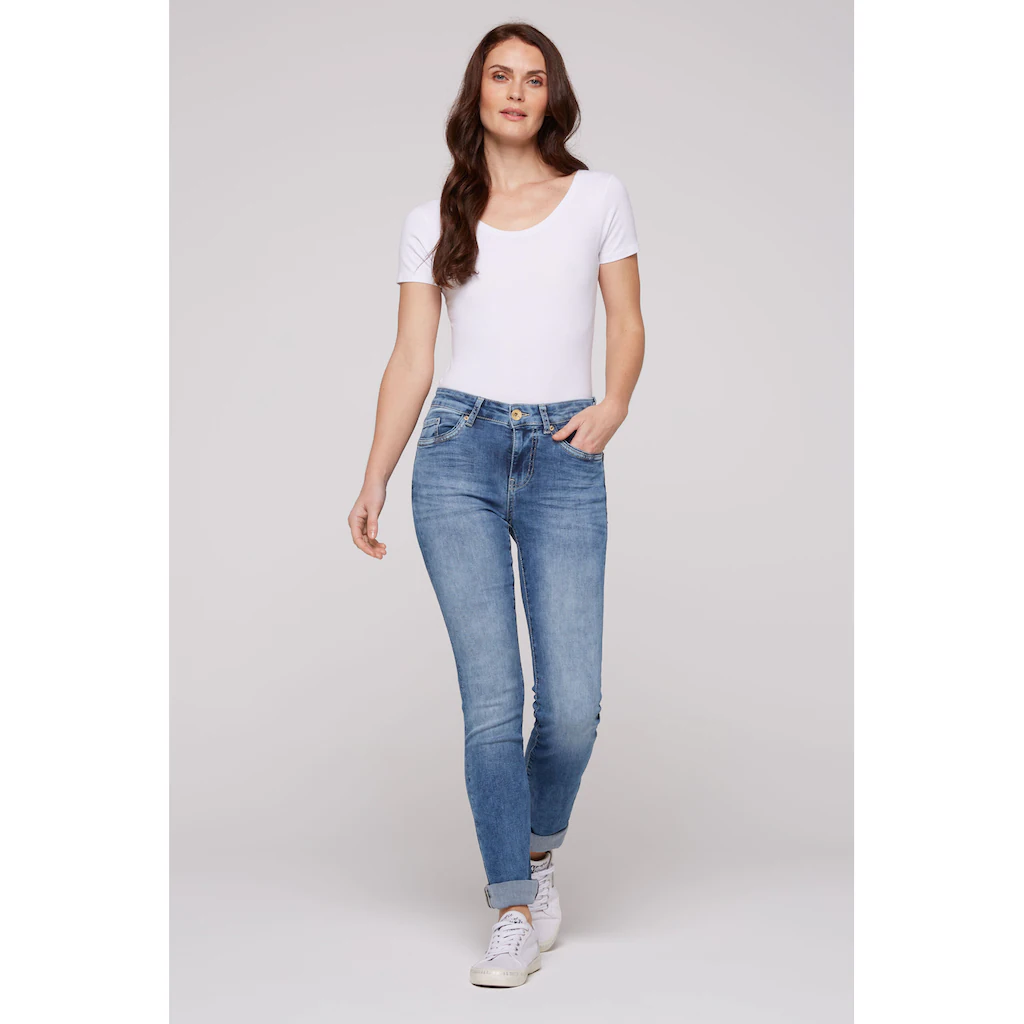 SOCCX Regular-fit-Jeans Mit Normaler Leibhöhe