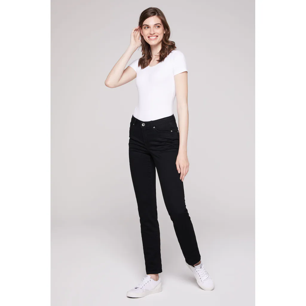SOCCX Regular-fit-Jeans Mit Normaler Leibhöhe