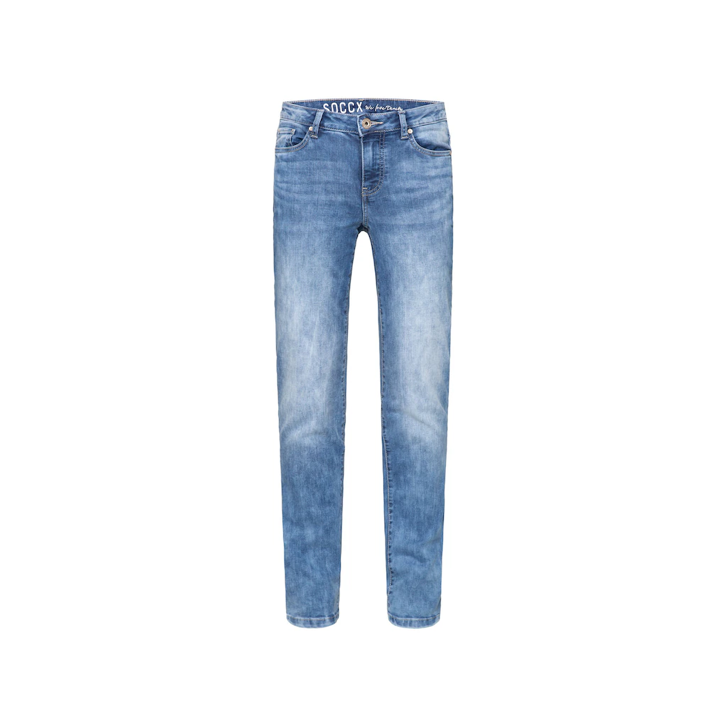 SOCCX Regular-fit-Jeans Mit Normaler Leibhöhe