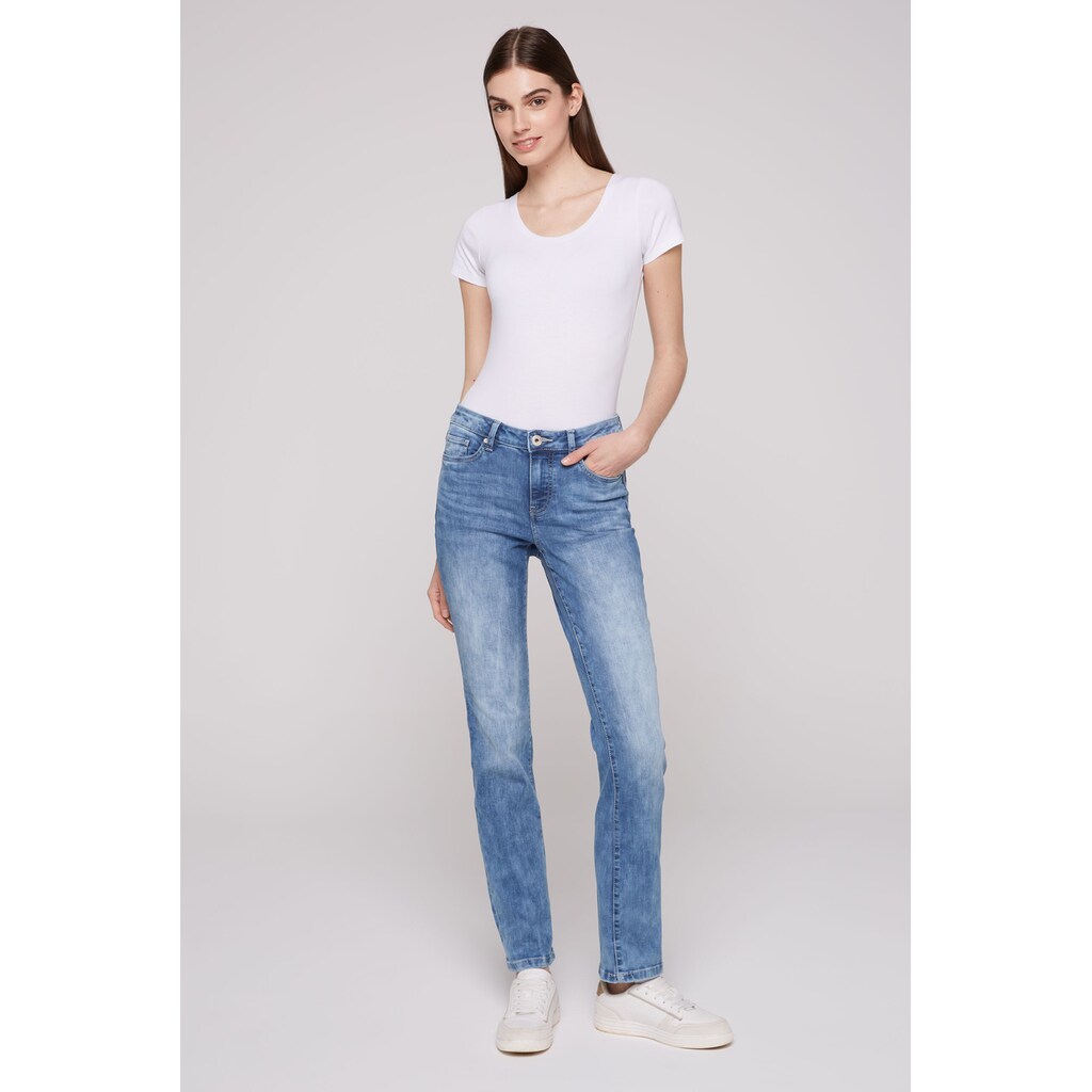 SOCCX Regular-fit-Jeans Mit Normaler Leibhöhe