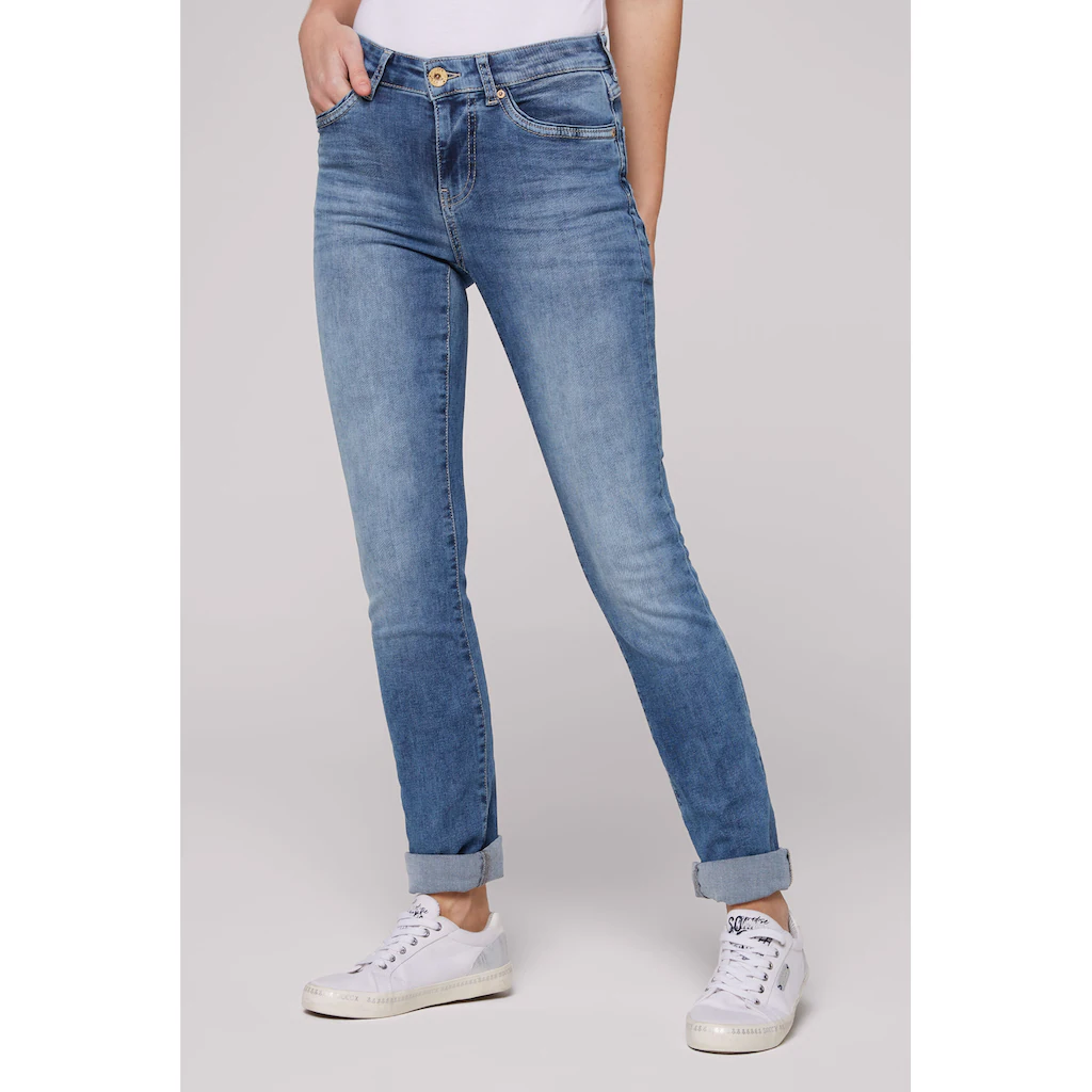 SOCCX Regular-fit-Jeans mit normaler Leibhöhe