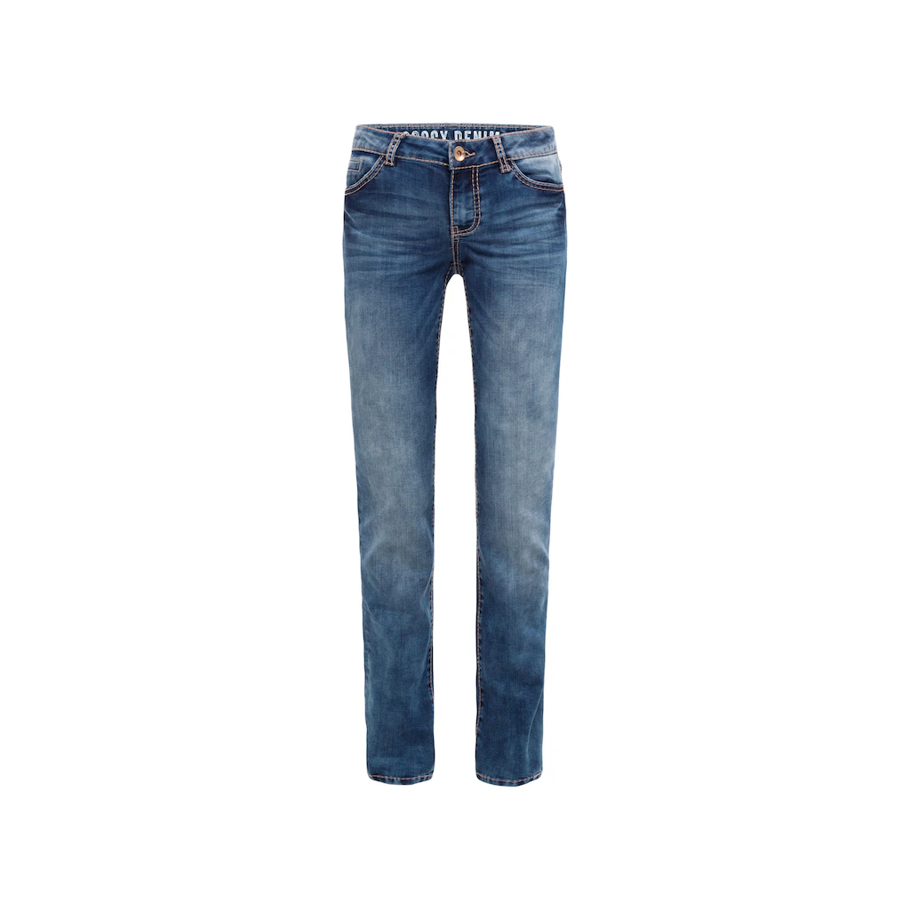 SOCCX Regular-fit-Jeans Mit Turn-Up Saum