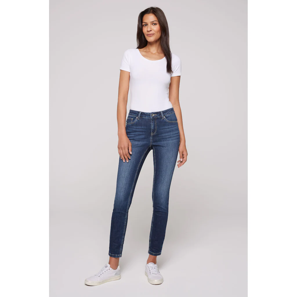SOCCX Slim-fit-Jeans Mit Normaler Leibhöhe
