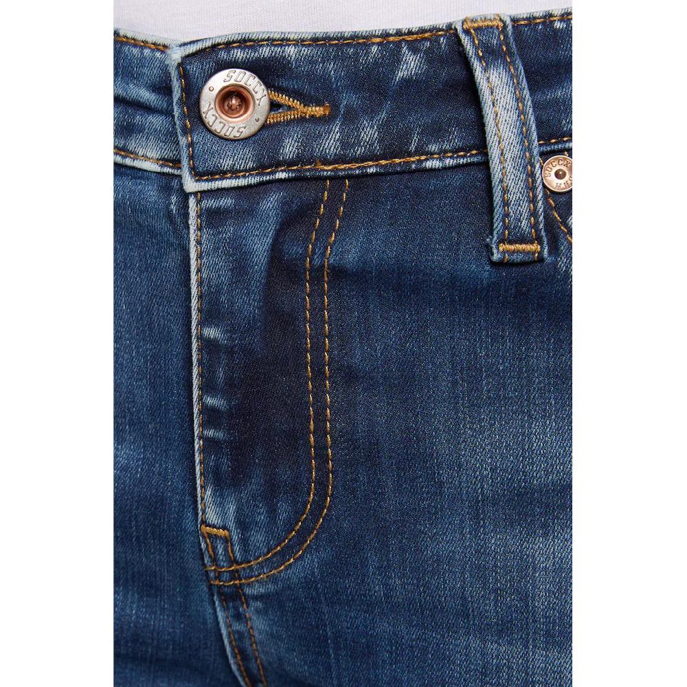 SOCCX Slim-fit-Jeans Mit Zwei Münztaschen