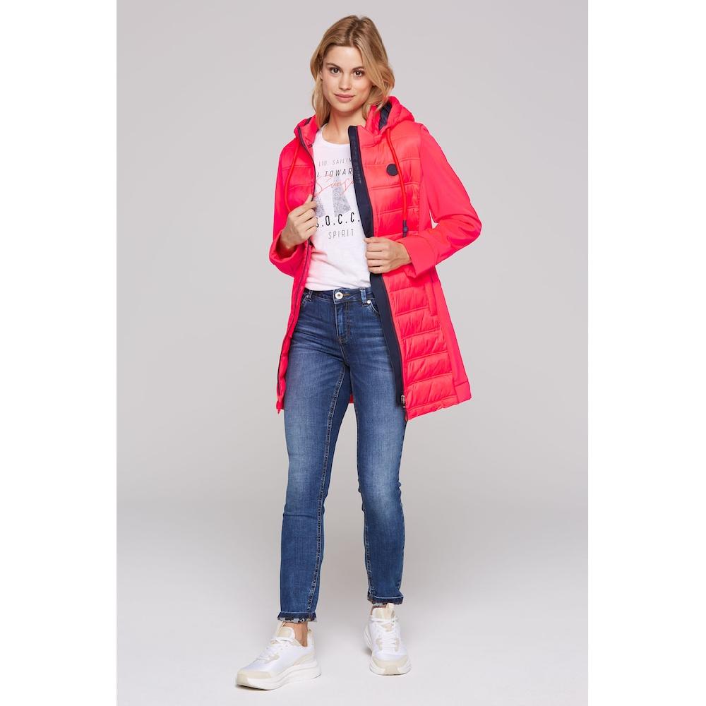 SOCCX Softshelljacke Mit Kapuze Mit Abtrennbarer Kapuze