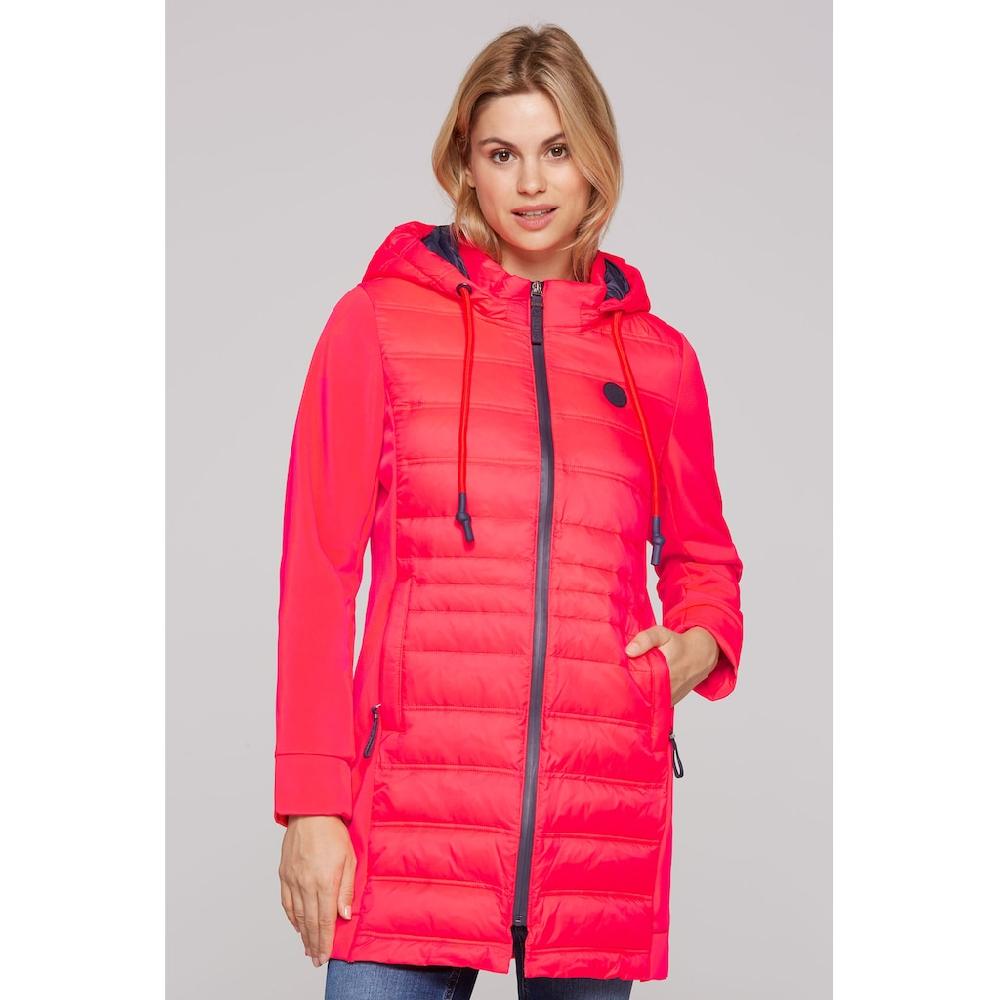 SOCCX Softshelljacke mit Kapuze mit abtrennbarer Kapuze