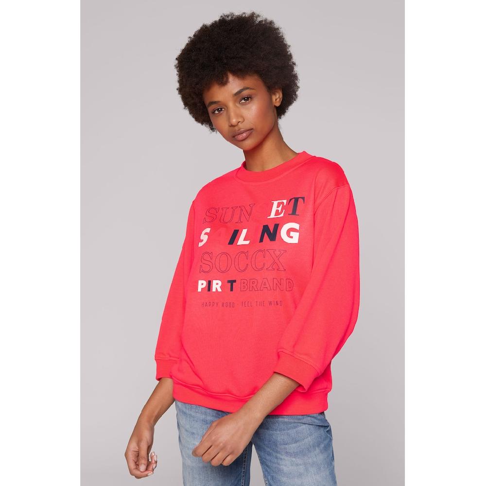SOCCX Sweater mit verkürzten Ärmeln