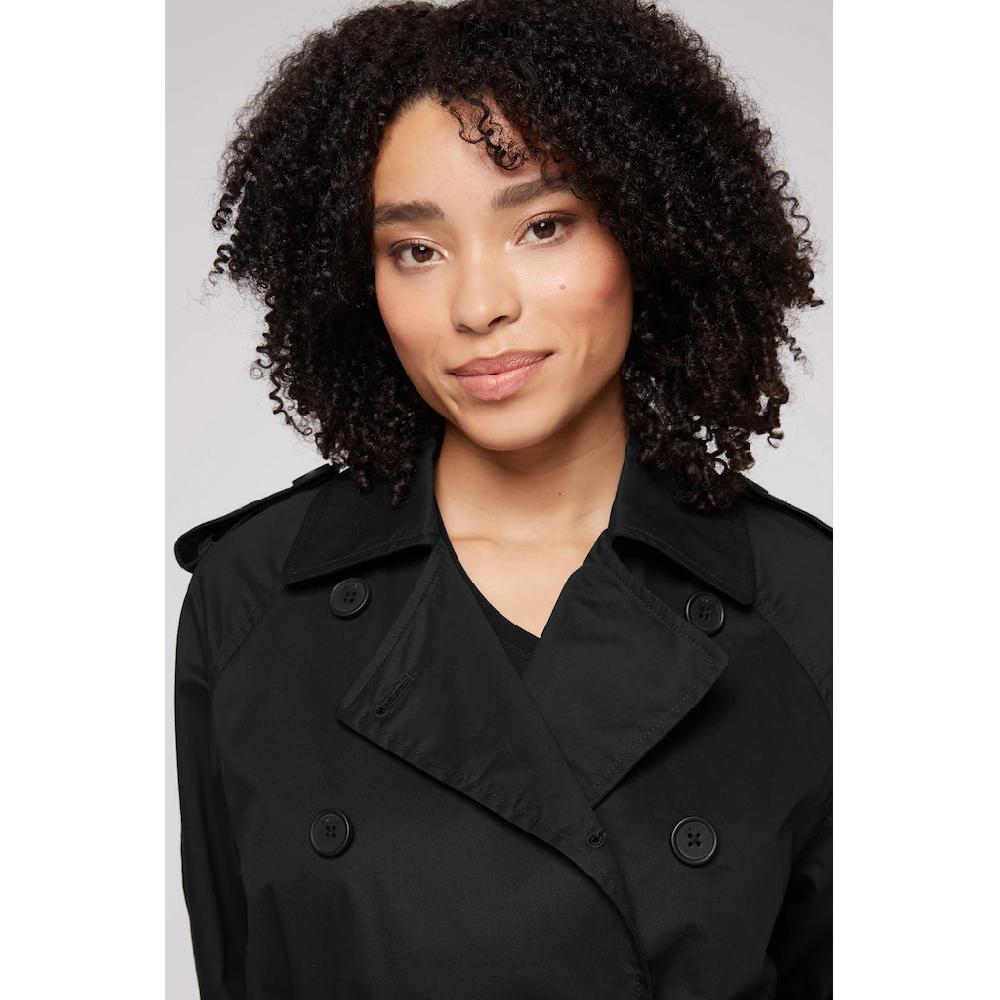 SOCCX Trenchcoat Mit Knopfriegel An Schultern & Ärmelsaum