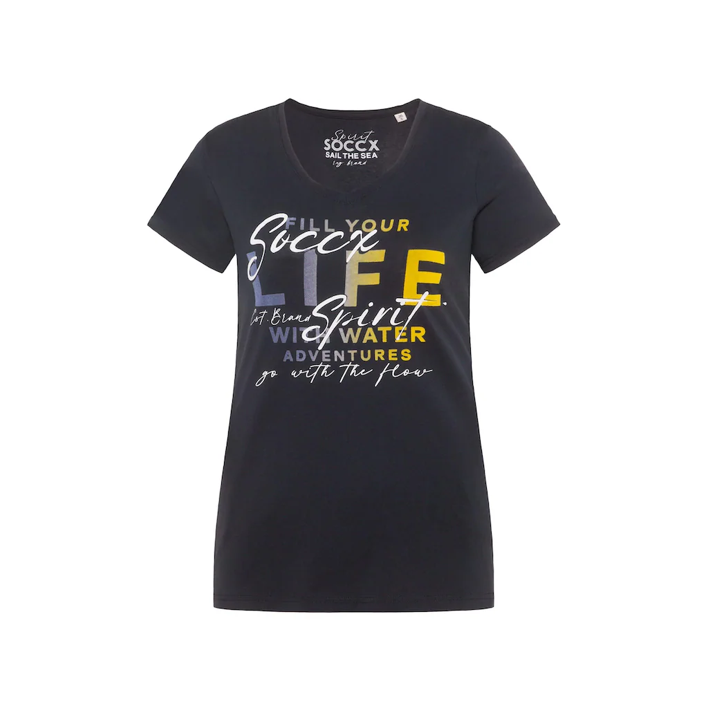 SOCCX V-Shirt Aus Baumwolle
