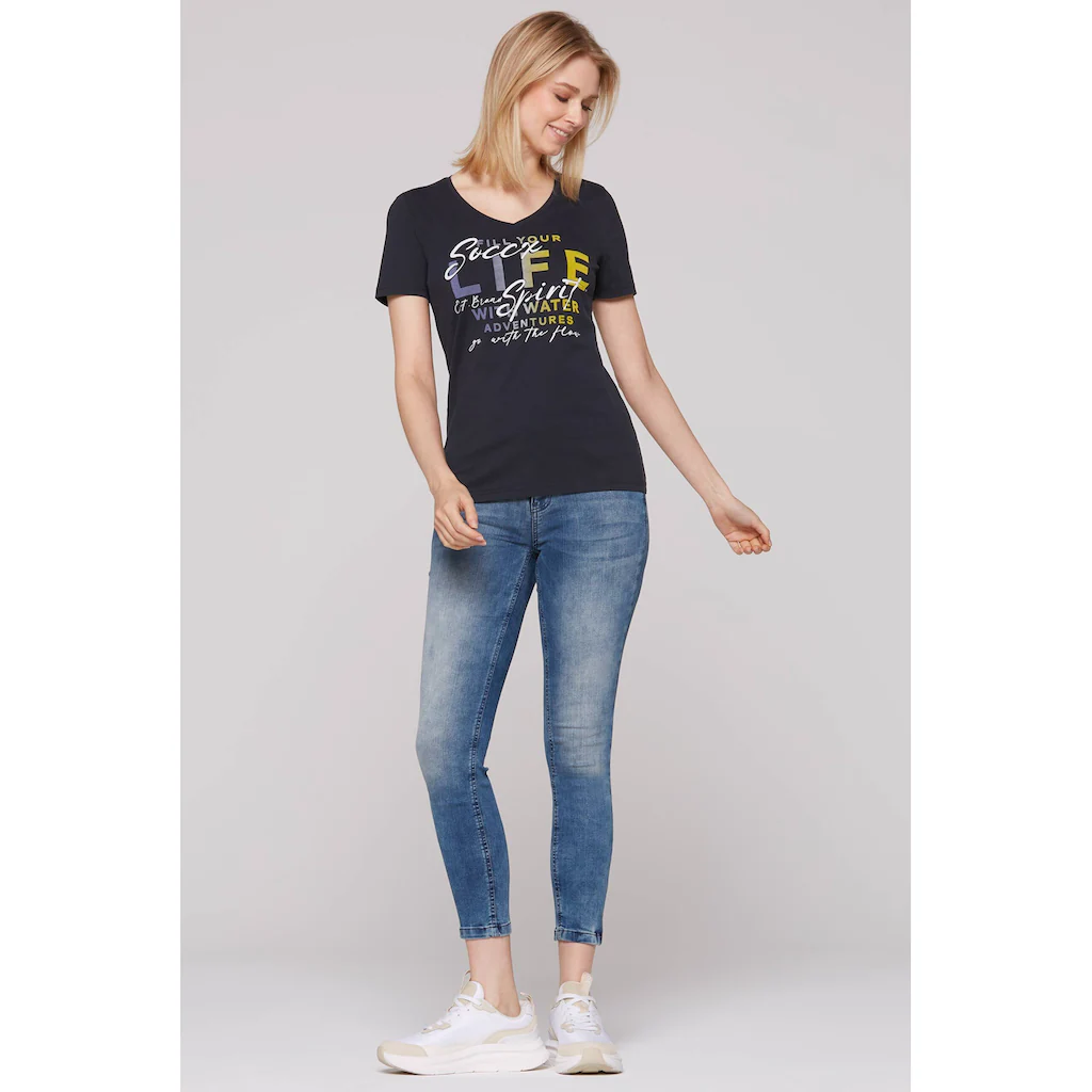 SOCCX V-Shirt Aus Baumwolle
