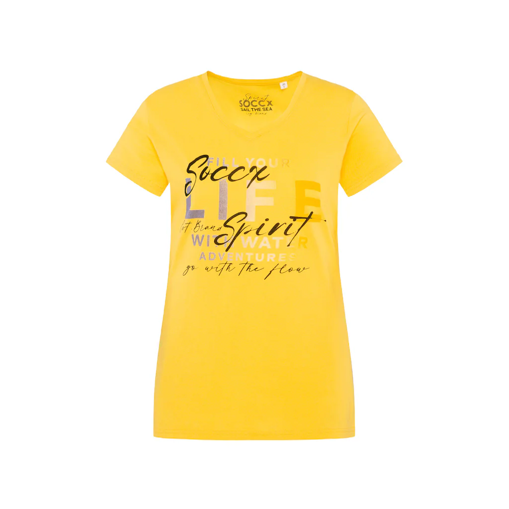 SOCCX V-Shirt Aus Baumwolle