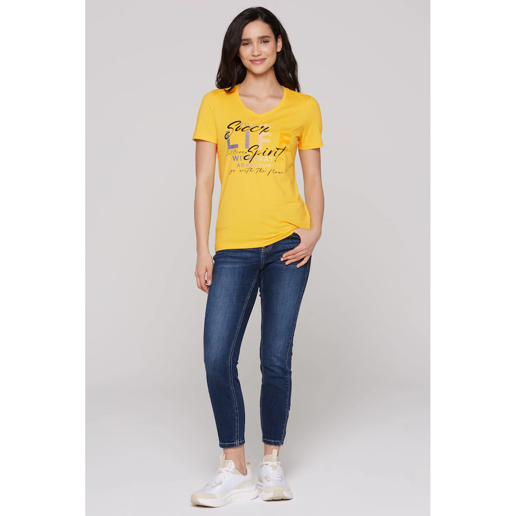 SOCCX V-Shirt Aus Baumwolle