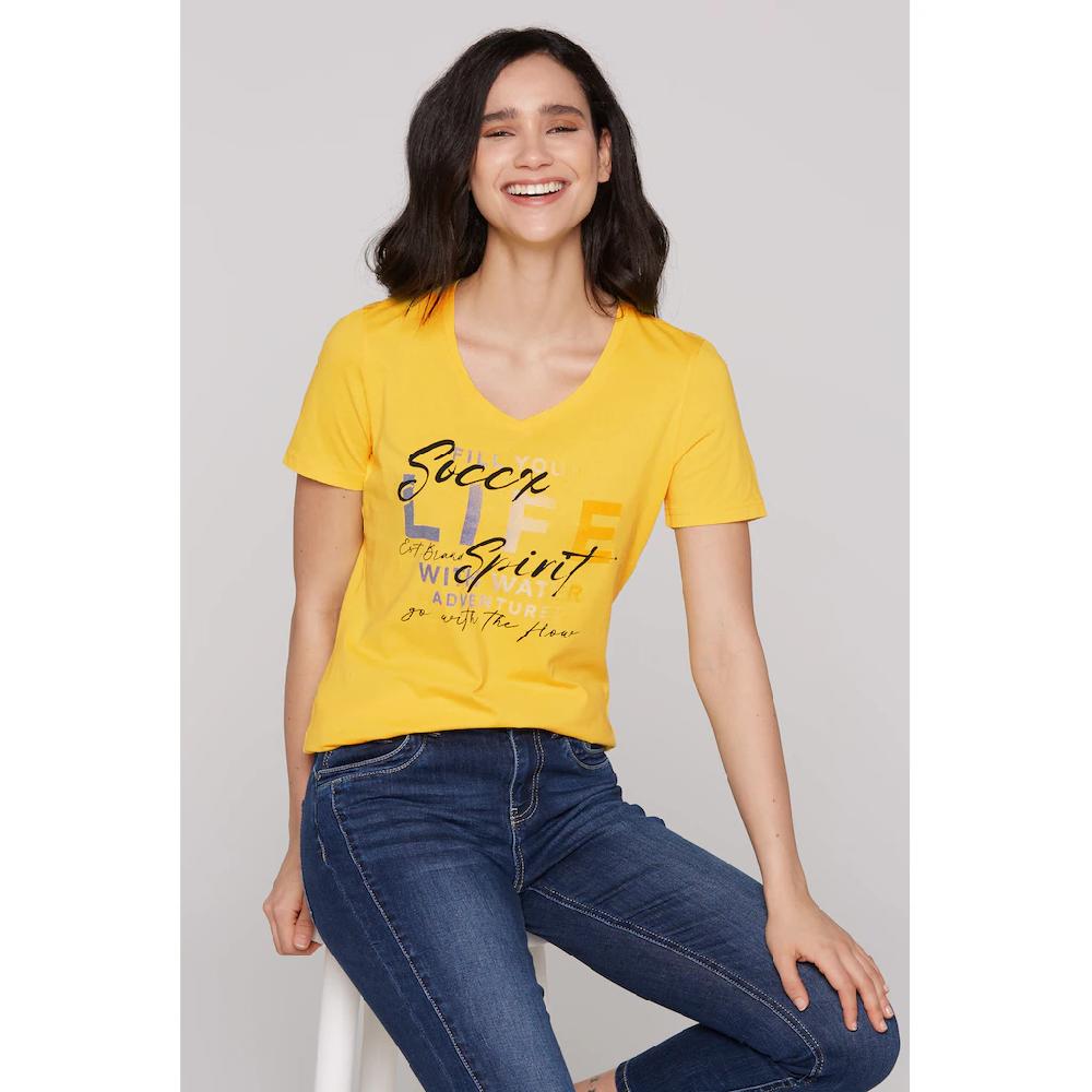 SOCCX V-Shirt aus Baumwolle