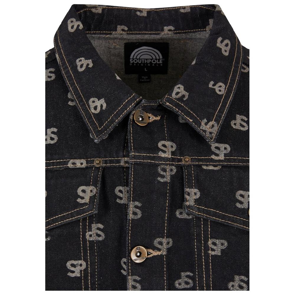 Southpole Jeansjacke »Southpole Southpole Bleched AOP Denim Jacket« (1 St.) Ohne Kapuze