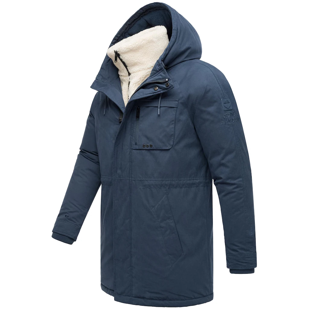 Stone Harbour Kurzmantel »Navroos XX« Kurzer Herren Wintermantel Mit Abnehmbarem Kragen ▷ Kaufen