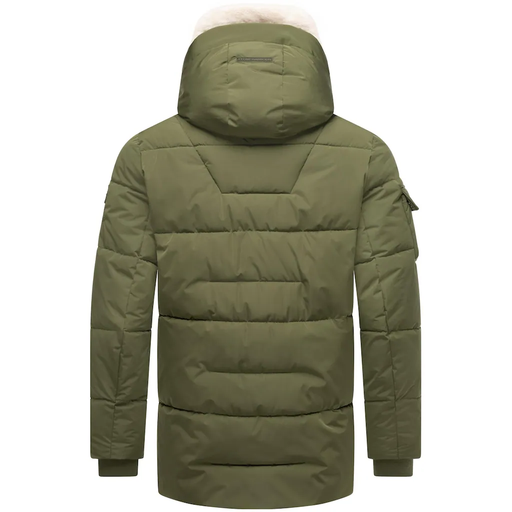 Stone Harbour Winterjacke »Lauroo XX« Mit Kapuze Urbane Herren Steppjacke Mit Kuscheligem Teddyfleece ▷ Kaufen