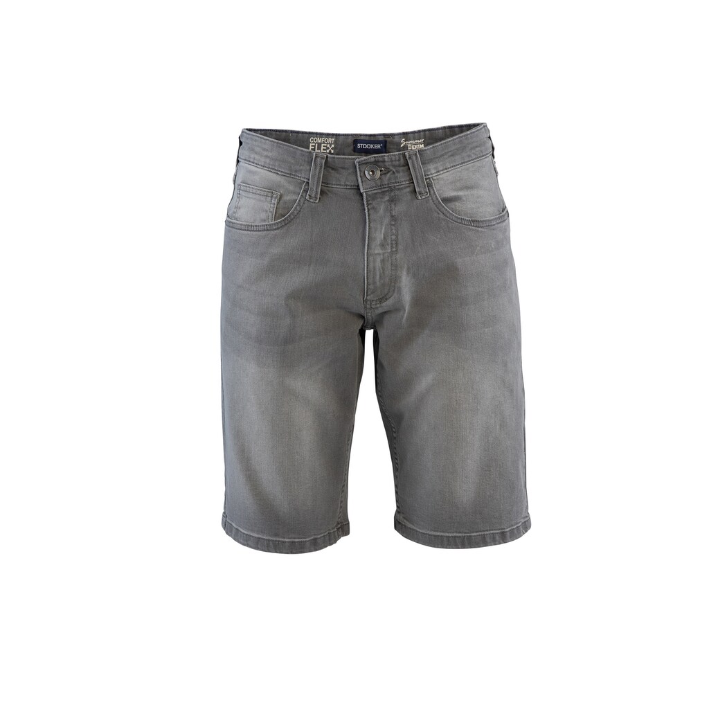 Stooker Men Bermudas »5-Pkt Style Summer Denim Bermudas« Sommer Straight Fit Casual Stretchdenim Für Herren