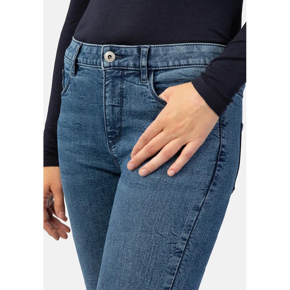 STOOKER WOMEN 5-Pocket-Jeans »Florenz Denim Heavy Used Slim Fit« Slim Fit Casual Clean Wash Denim Jeans Für Damen