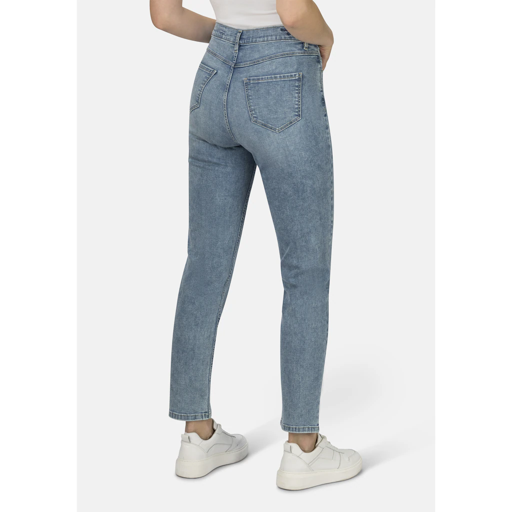 STOOKER WOMEN 5-Pocket-Jeans »Nizza Fashion Tapered Fit« Tapered Fit Casual Clean Wash Denim Jeans Für Damen