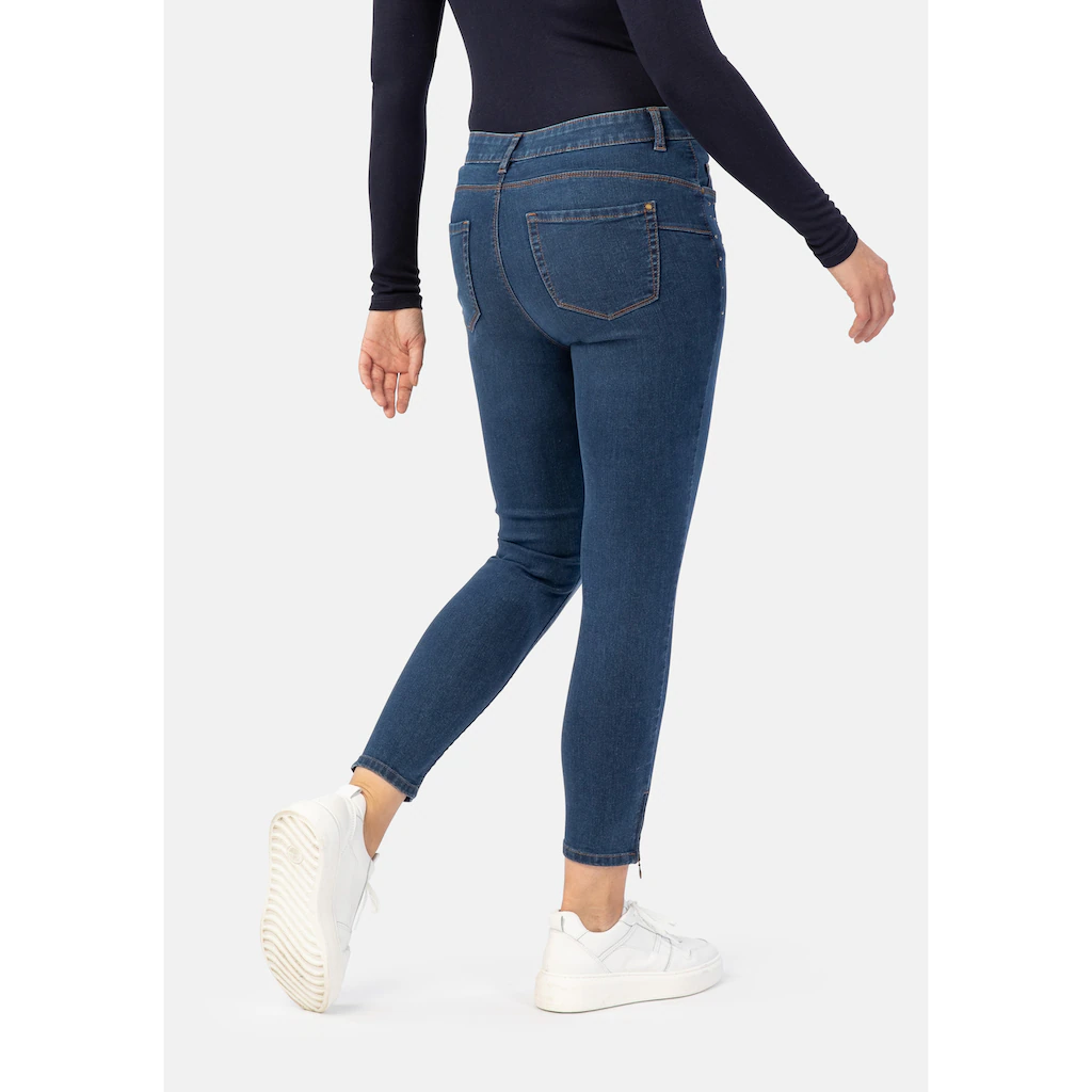 STOOKER WOMEN 5-Pocket-Jeans »Rio Denim Strass Skinny Fit« Skinny Fit Casual Clean Wash Denim Jeans Magic Shape Effekt Für Damen