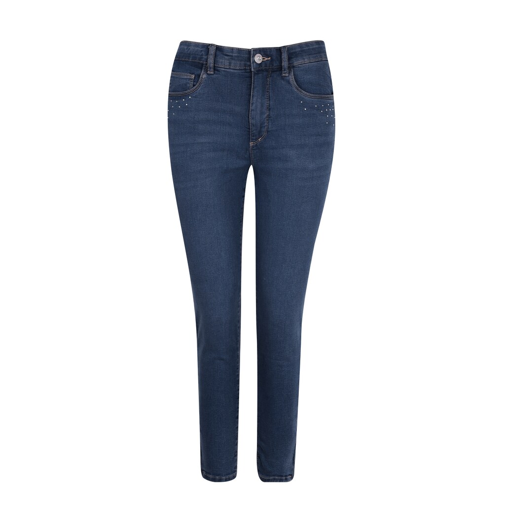 STOOKER WOMEN 5-Pocket-Jeans »Rio Denim Strass Skinny Fit« Skinny Fit Casual Clean Wash Denim Jeans Magic Shape Effekt Für Damen