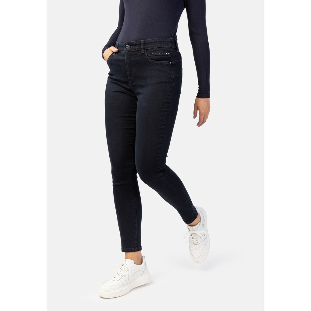 STOOKER WOMEN 5-Pocket-Jeans »Rio Denim Studs Skinny Fit« Skinny Fit Casual Clean Wash Denim Jeans Magic Shape Effekt für Damen