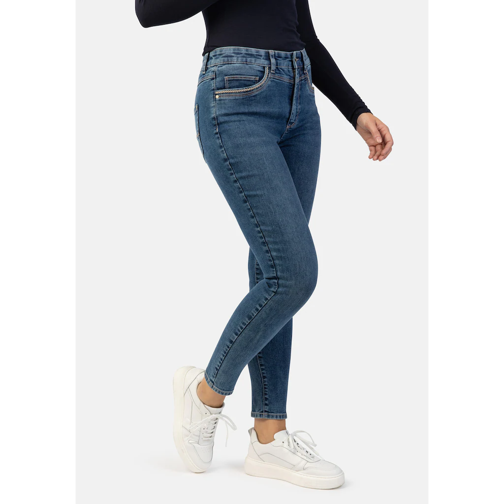 STOOKER WOMEN 5-Pocket-Jeans »Rio Fexxi Move Denim Skinny Fit« Skinny Fit Casual Clean Wash Denim Jeans Magic Shape Effekt für Damen