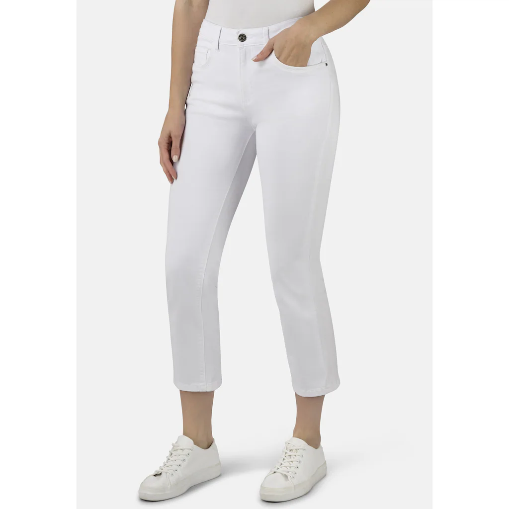 STOOKER WOMEN 5-Pocket-Jeans »Straight Fit Cropped California« Straight Fit Cropped Casual Clean Wash Twill für Damen