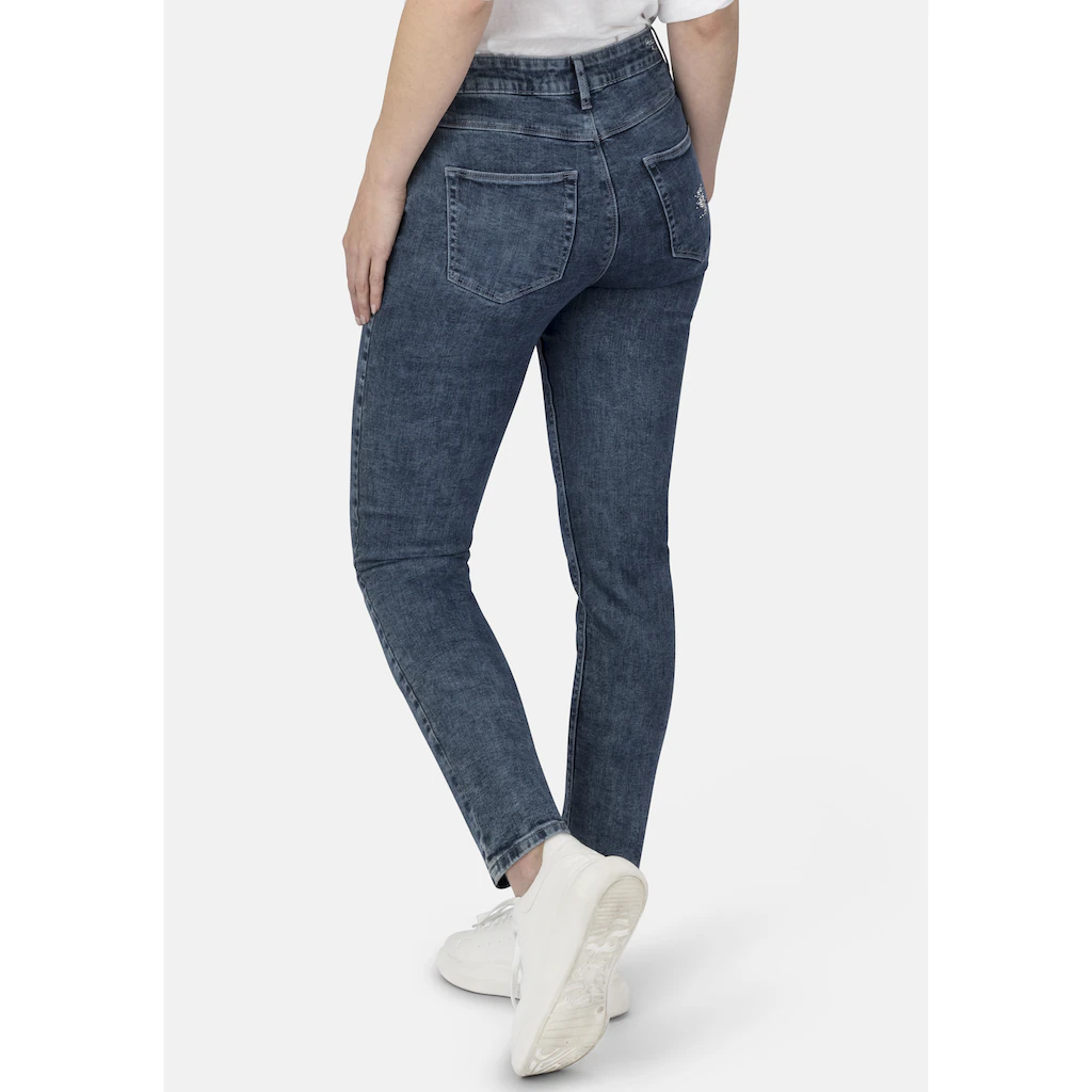 STOOKER WOMEN 5-Pocket-Jeans »Zermatt Fashion Straight Fit« Straight Fit Casual Acid Wash Denim Jeans Für Damen