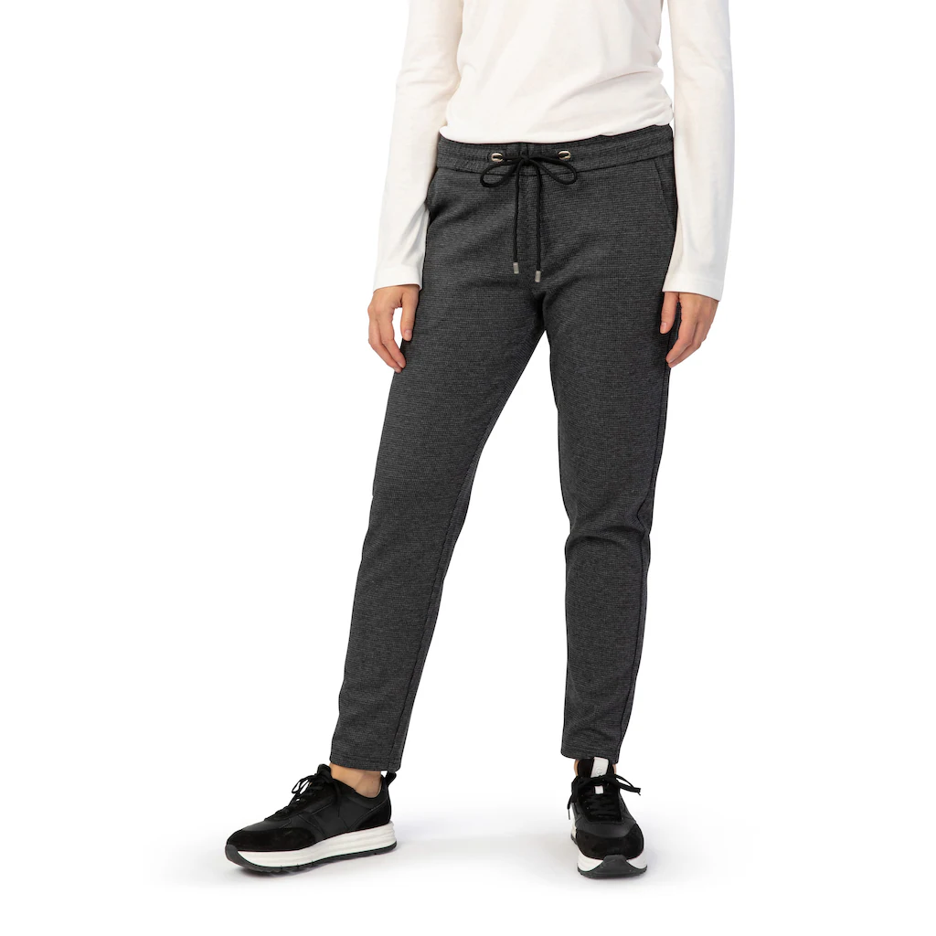 STOOKER WOMEN Jogg Pants »Easy Fit Berlin Pepita« Tapered Fit Casual Stretch Mit Gummibund Für Damen