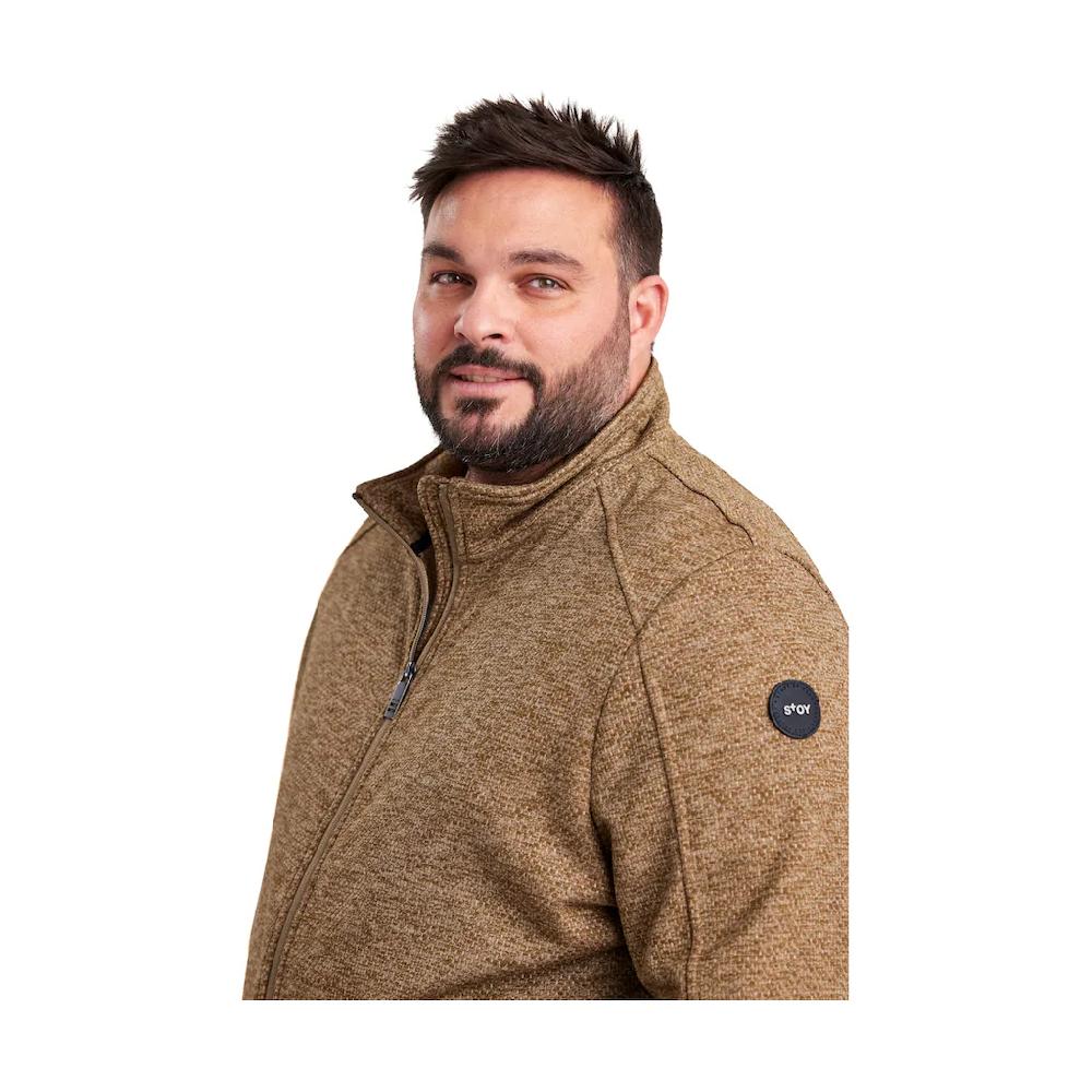 STOY Fleecejacke »STS 6 MN KNTFLC JCKT« Leichte Strickfleecejacke Mit 4-Wege-Stretch Und 2-Wege-Reißverschluss ▷ Für