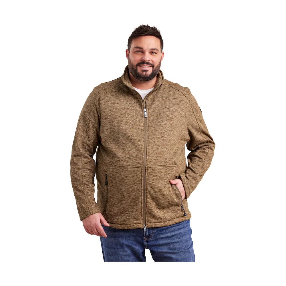 STOY Fleecejacke »STS 6 MN KNTFLC JCKT« Leichte Strickfleecejacke mit 4-Wege-Stretch und 2-Wege-Reißverschluss ▷ für