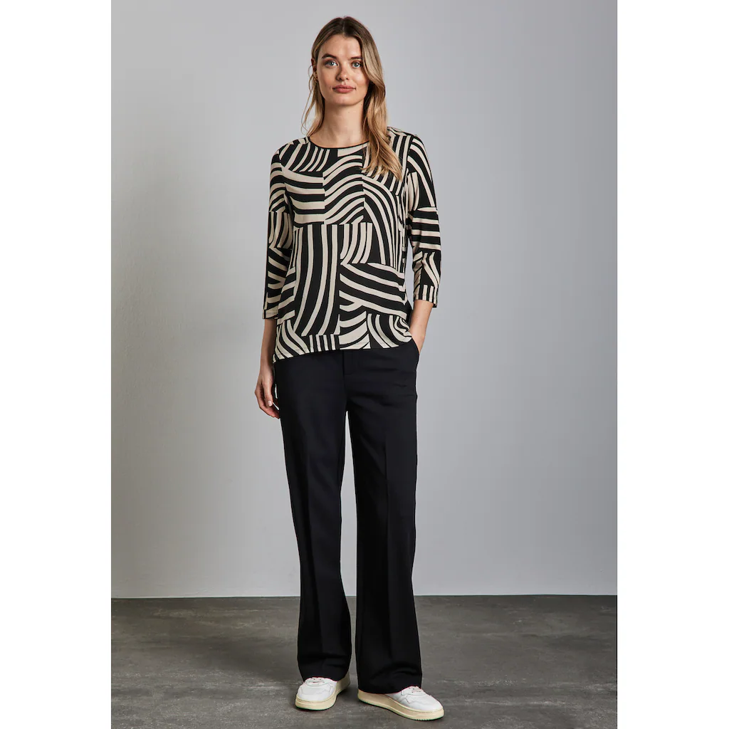 STREET ONE 3/4-Arm-Shirt Mit 3/4 Ärmeln