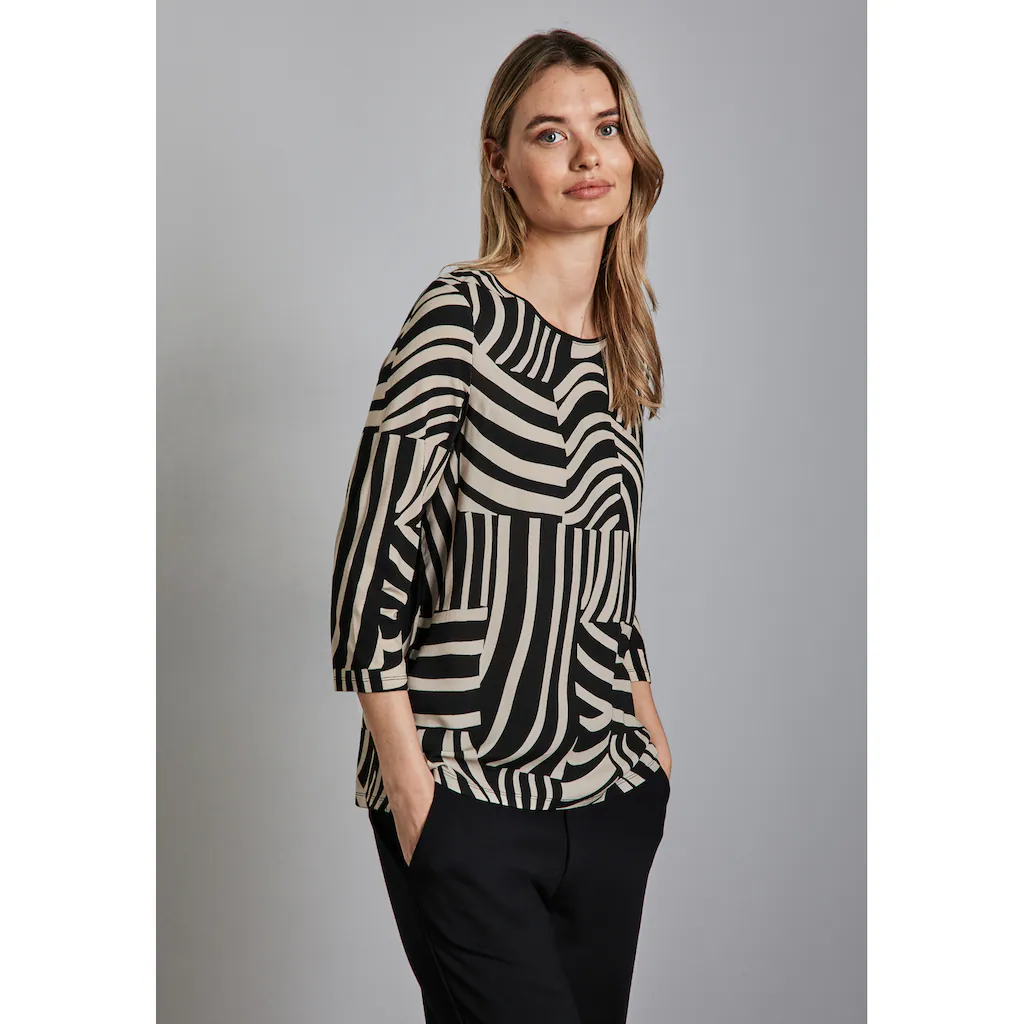STREET ONE 3/4-Arm-Shirt mit 3/4 Ärmeln